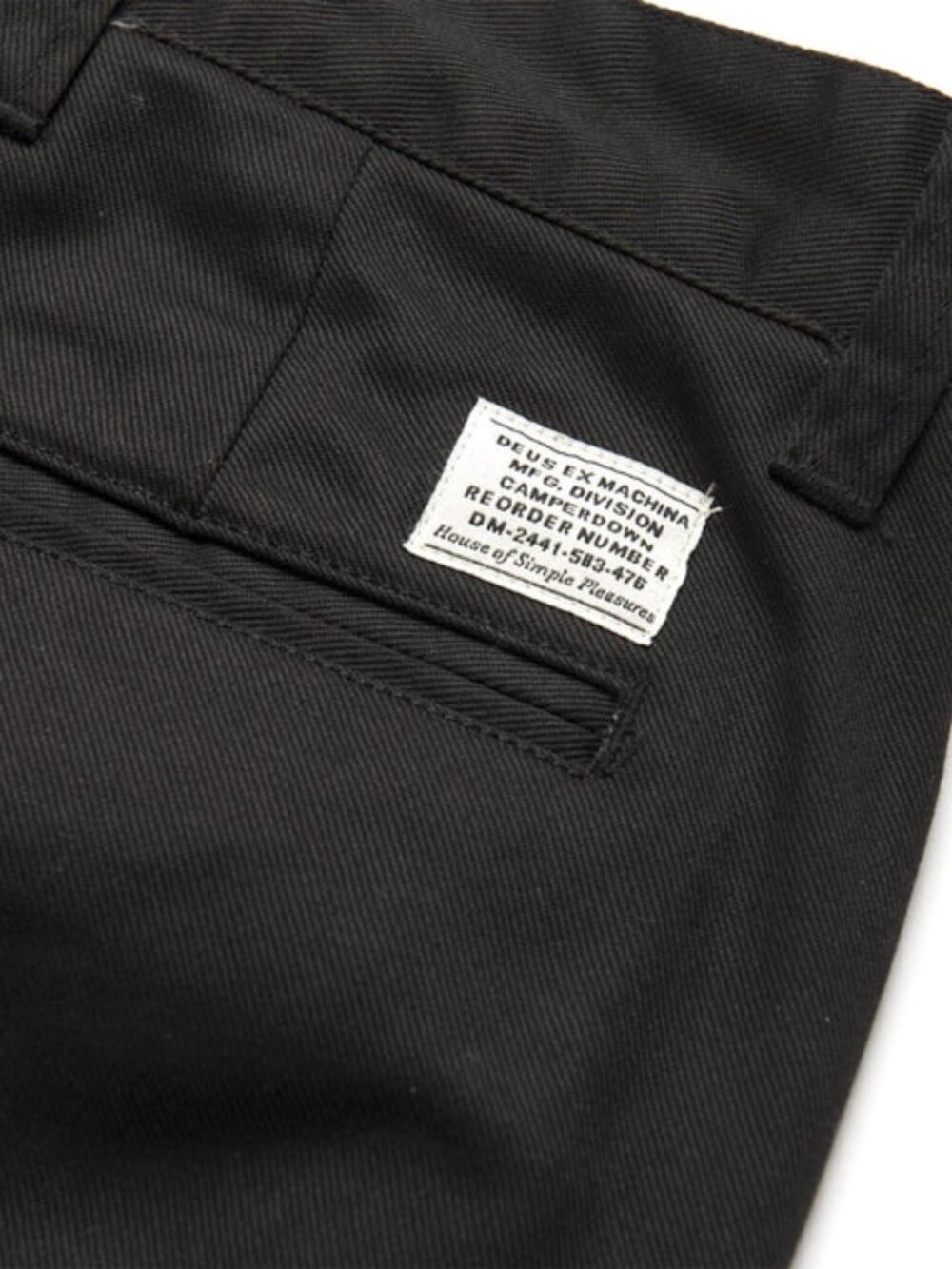 Deus ex Machina Ford stretch twill chino pant in Black - Picture 4 of 13